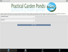 Tablet Screenshot of practicalgardenponds.com